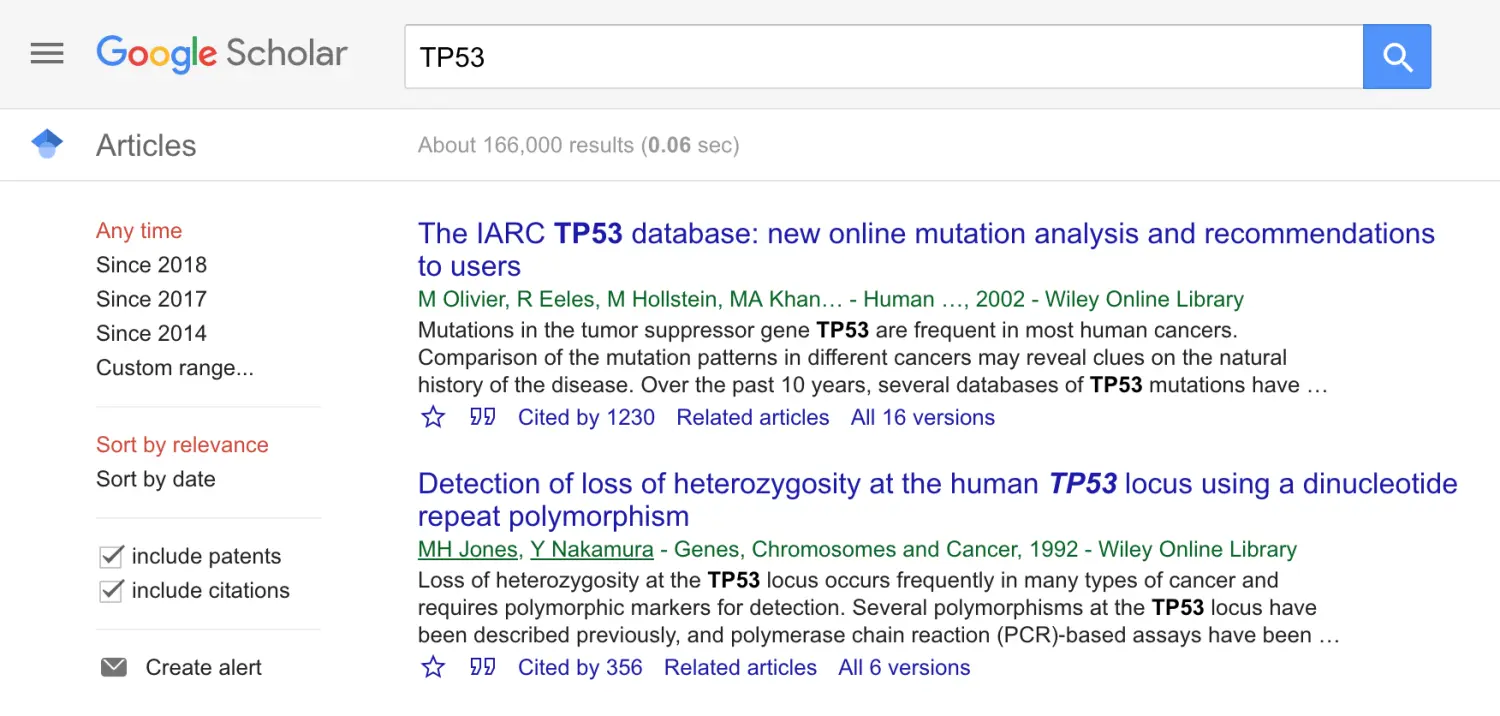 关于TP53的研究